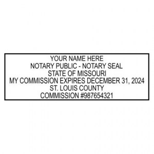 LIMITED EDITION - Missouri NEON Notary Stamp